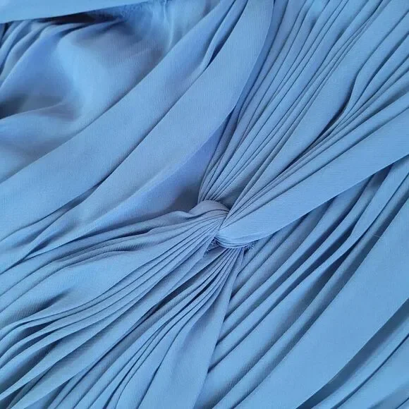 NWT Alfred Angelo navy single strap maxi dress sweetheart neckline wedding guest - Picture 12 of 16